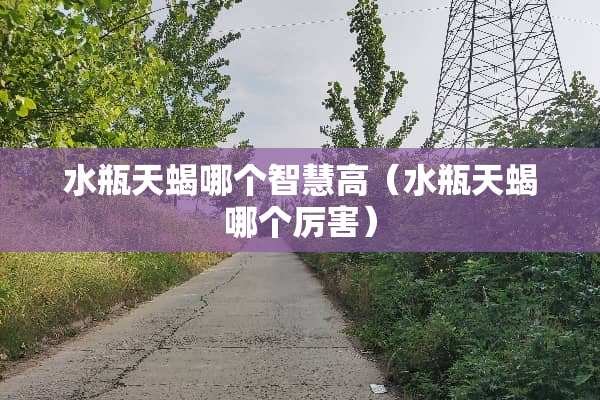 水瓶天蝎哪个智慧高（水瓶天蝎哪个厉害）