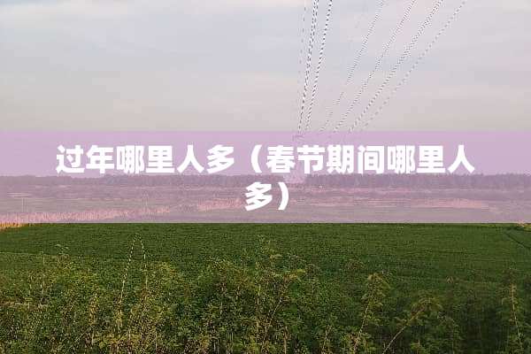 过年哪里人多（春节期间哪里人多）