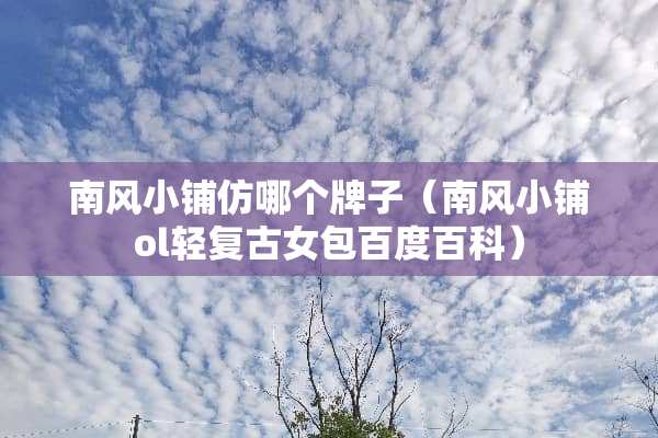 南风小铺仿哪个牌子（南风小铺ol轻复古女包百度百科）