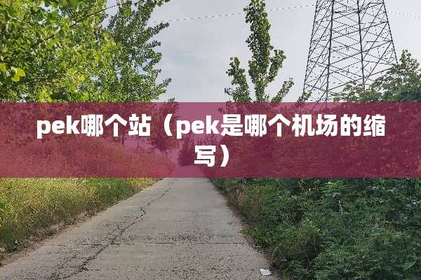 pek哪个站（pek是哪个机场的缩写）