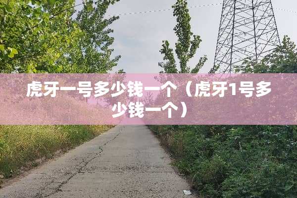 **一号多少钱一个（**1号多少钱一个）