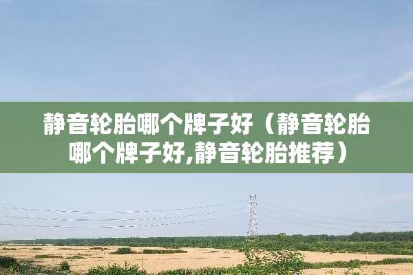静音轮胎哪个牌子好（静音轮胎哪个牌子好,静音轮胎推荐）