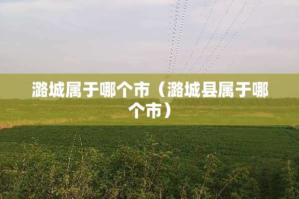 潞城属于哪个市（潞城县属于哪个市）