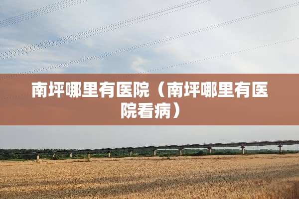 南坪哪里有医院（南坪哪里有医院看病）