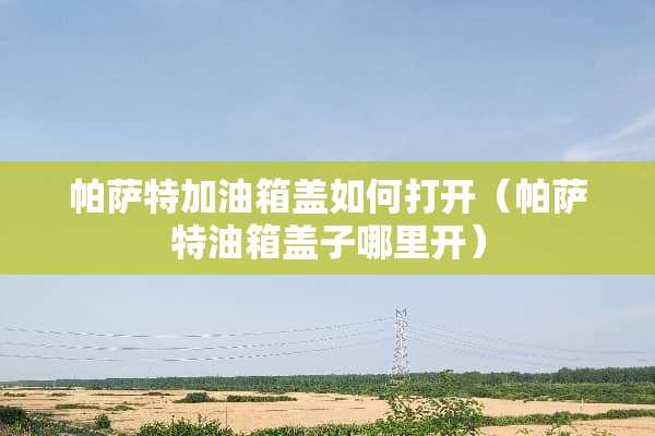 ***加油箱盖如何打开（***油箱盖子哪里开）
