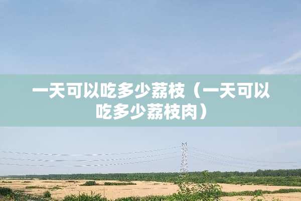 一天可以吃多少荔枝（一天可以吃多少荔枝肉）