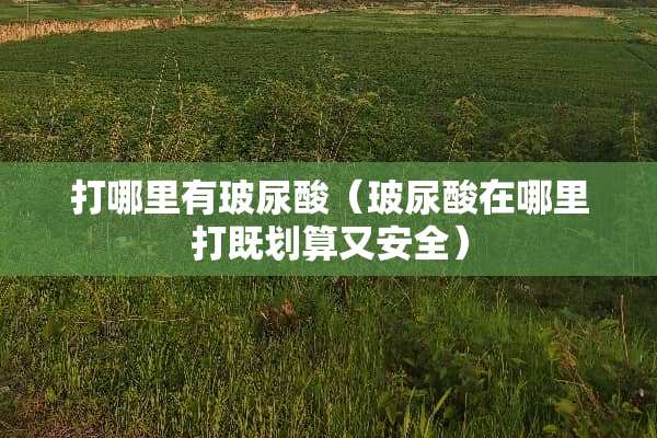 打哪里有玻尿酸（玻尿酸在哪里打既划算又安全）