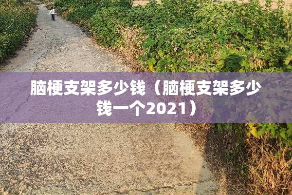 脑梗支架多少钱（脑梗支架多少钱一个2021）