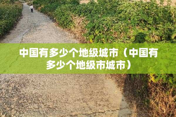 中国有多少个地级城市（中国有多少个地级市城市）