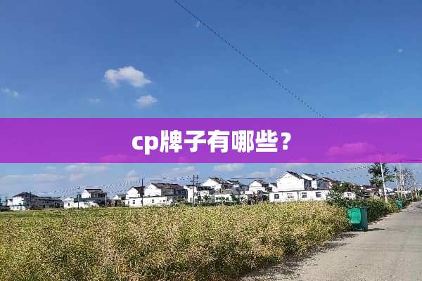 cp牌子有哪些？