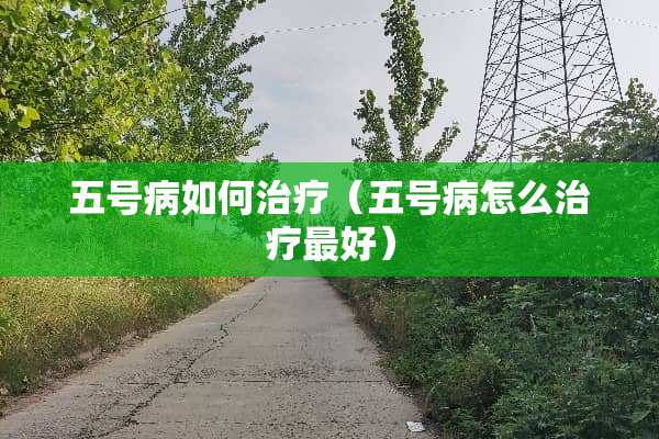 五号病如何治疗（五号病怎么治疗最好）