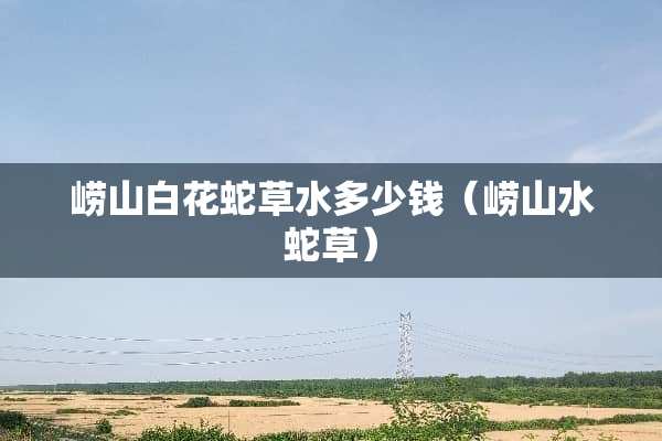 崂山白花蛇草水多少钱（崂山水蛇草）