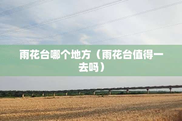 雨花台哪个地方（雨花台值得一去吗）