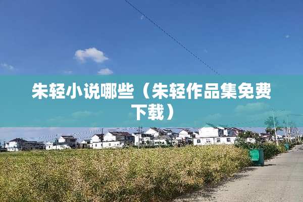 朱轻小说哪些（朱轻作品集免费下载）