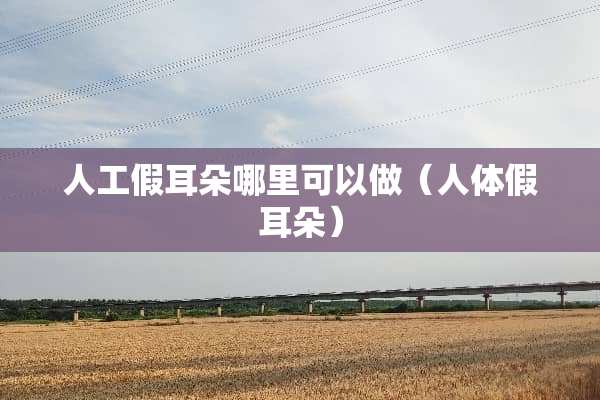 人工假耳朵哪里可以做（人体假耳朵）