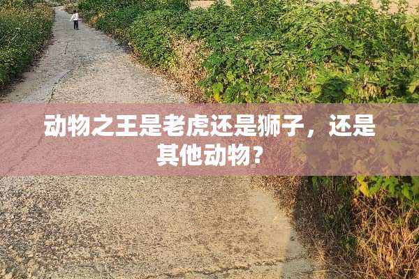 动物之王是老虎还是狮子，还是其他动物？
