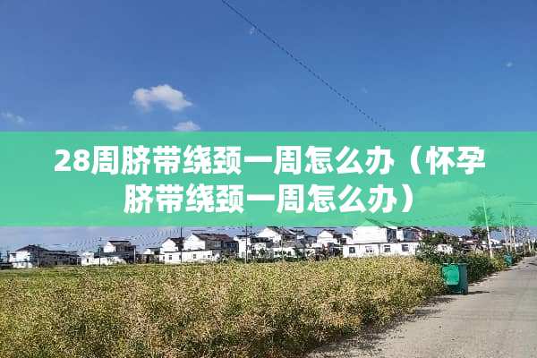 28周脐带绕颈一周怎么办（怀孕脐带绕颈一周怎么办）