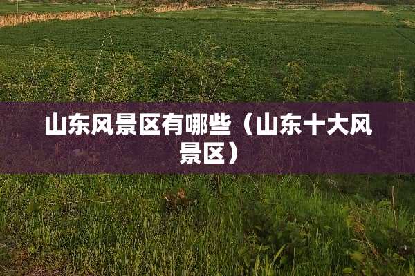 山东风景区有哪些（山东十大风景区）