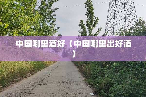 中国哪里酒好（中国哪里出好酒）