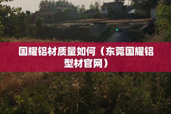 国耀铝材质量如何（东莞国耀铝型材官网）