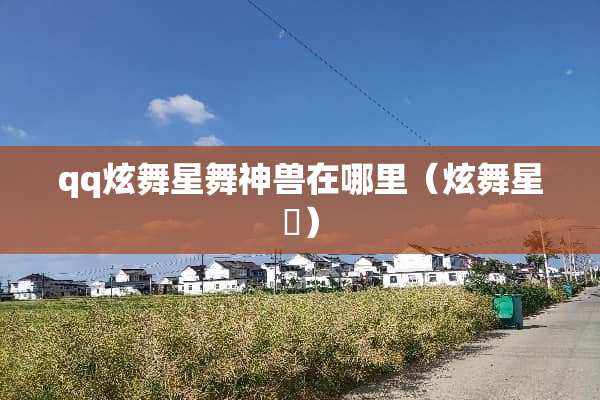 qq炫舞星舞神兽在哪里（炫舞星曈）