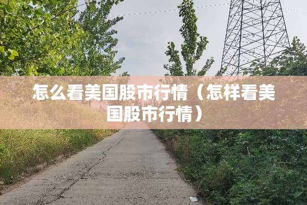 怎么看美国股市行情（怎样看美国股市行情）