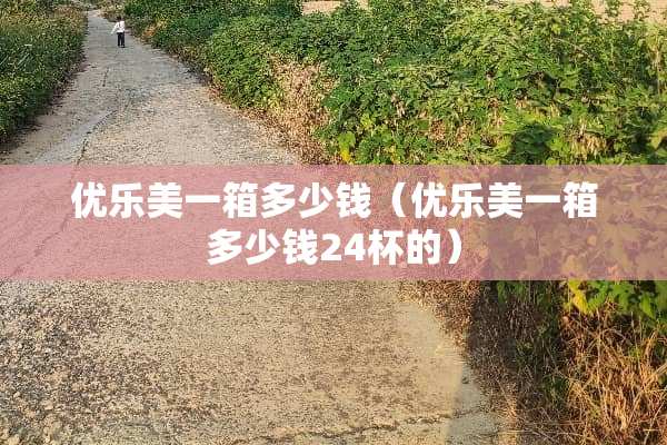 优乐美一箱多少钱（优乐美一箱多少钱24杯的）