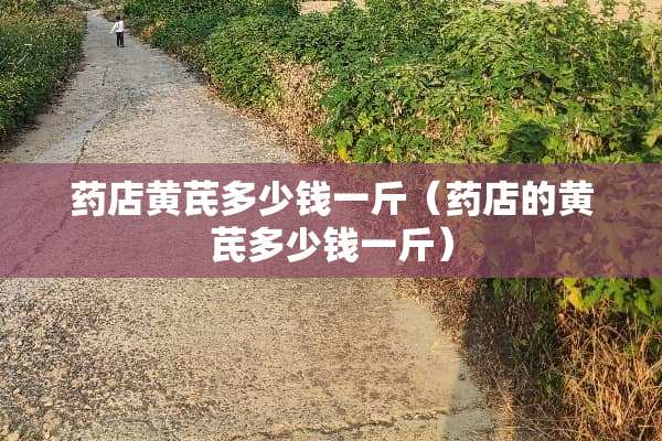 药店黄芪多少钱一斤（药店的黄芪多少钱一斤）