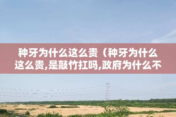 种牙为什么这么贵（种牙为什么这么贵,是敲竹扛吗,政府为什么不管）