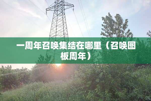 一周年召唤集结在哪里（召唤图板周年）