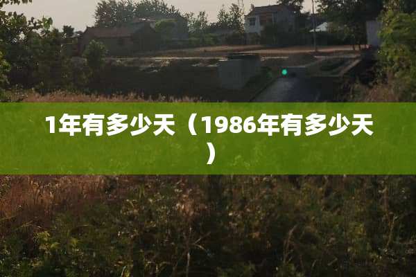 1年有多少天（1986年有多少天）