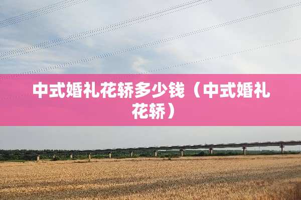 中式婚礼花轿多少钱（中式婚礼 花轿）