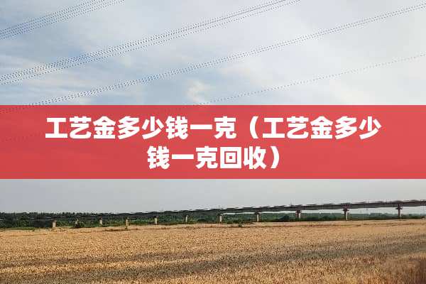 工艺金多少钱一克（工艺金多少钱一克回收）