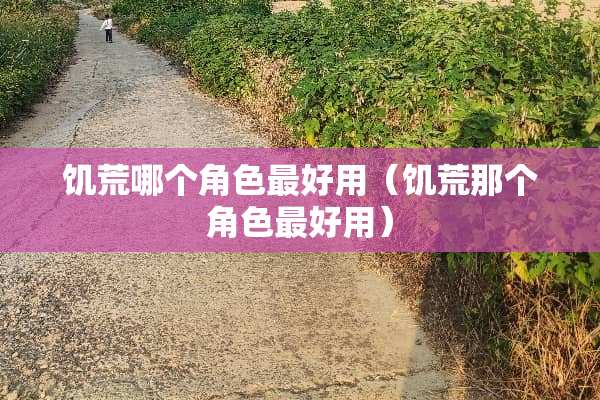 饥荒哪个角色最好用（饥荒那个角色最好用）
