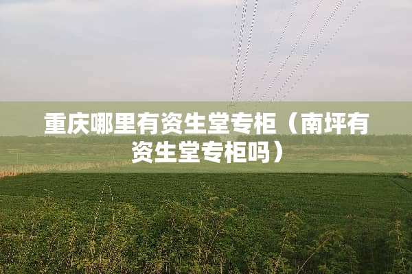 重庆哪里有资生堂专柜（南坪有资生堂专柜吗）
