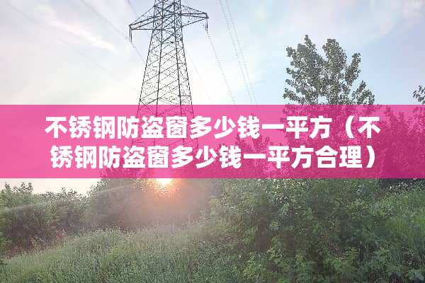 不锈钢防盗窗多少钱一平方（不锈钢防盗窗多少钱一平方合理）
