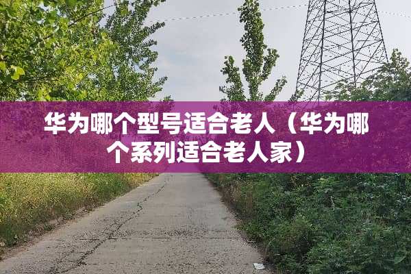 华为哪个型号适合老人（华为哪个系列适合老人家）