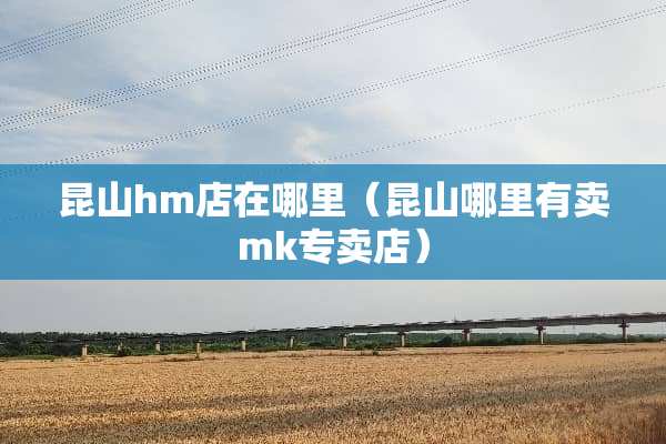 昆山hm店在哪里（昆山哪里有卖mk专卖店）