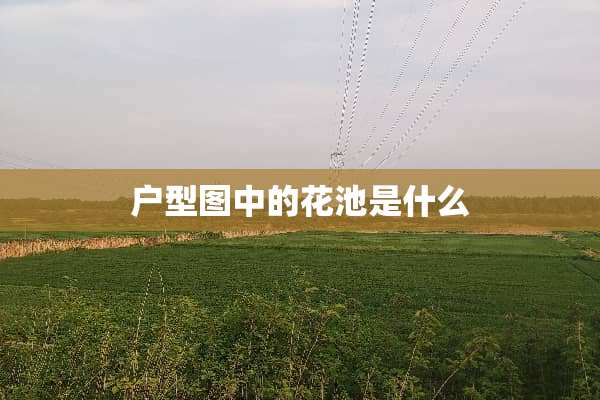 户型图中的花池是什么