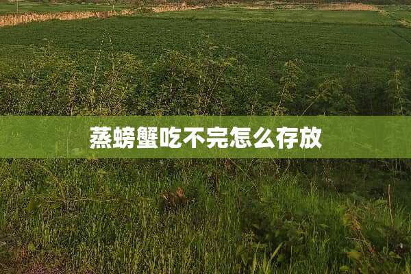 蒸螃蟹吃不完怎么存放