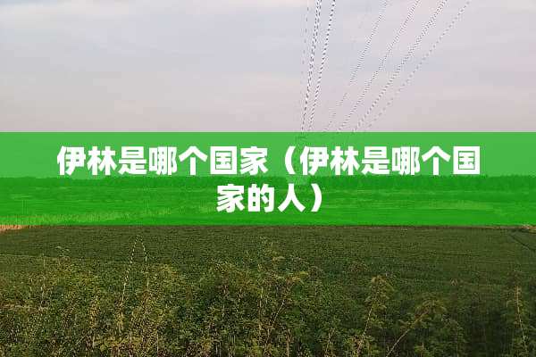 伊林是哪个国家（伊林是哪个国家的人）