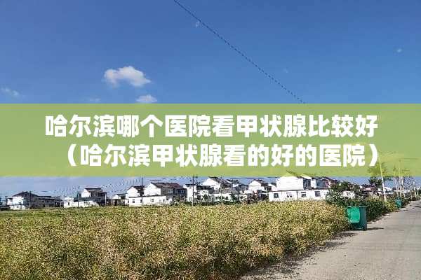 哈尔滨哪个医院看甲状腺比较好（哈尔滨甲状腺看的好的医院）