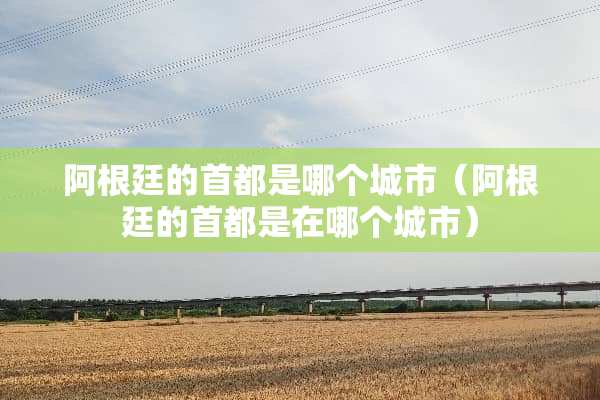 阿根廷的首都是哪个城市（阿根廷的首都是在哪个城市）
