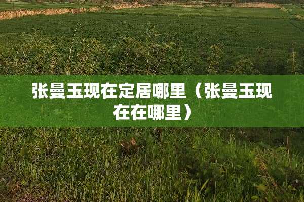 张曼玉现在定居哪里（张曼玉现在在哪里）