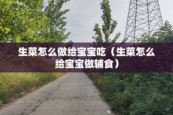 生菜怎么做给宝宝吃（生菜怎么给宝宝做辅食）