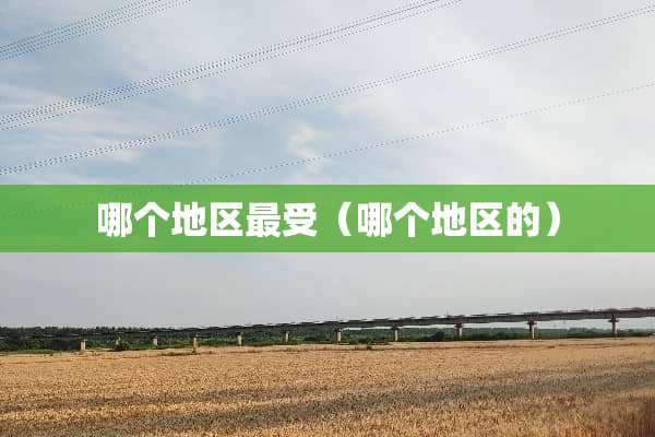 哪个地区最受（哪个地区的）