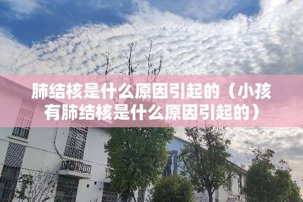 肺结核是什么原因引起的（小孩有肺结核是什么原因引起的）