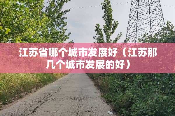 江苏省哪个城市发展好（江苏那几个城市发展的好）