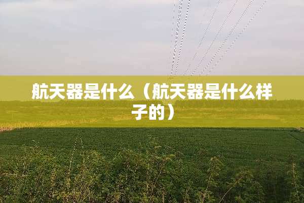 航天器是什么（航天器是什么样子的）