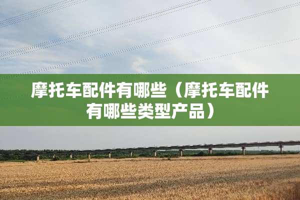 摩托车配件有哪些（摩托车配件有哪些类型产品）